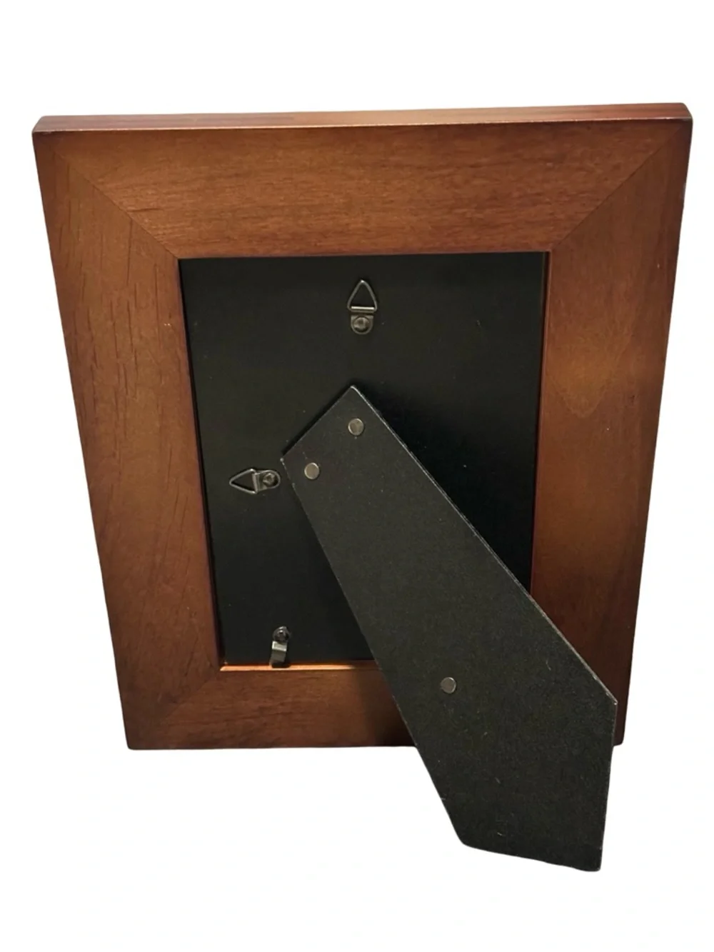 Wood Picture Frame 5x7 Brown Classic Beveled Tabletop Wall Display